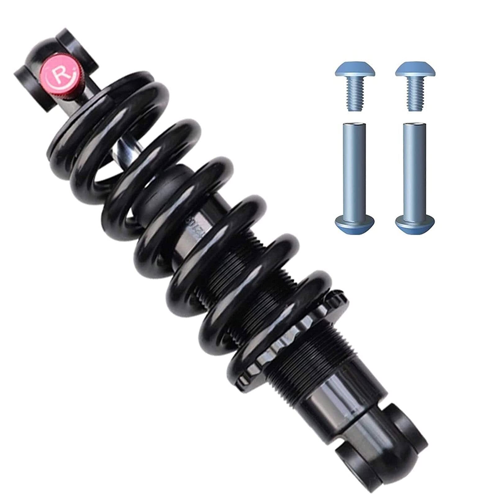 Amortiguador Reemplazo de suspensión del Amortiguador Trasero Bicicleta montaña 125 mm 150 165 190 Ajustes Resorte amortiguación 2000 Lbs 1800-1800(125mm(5")-450 Lbs)