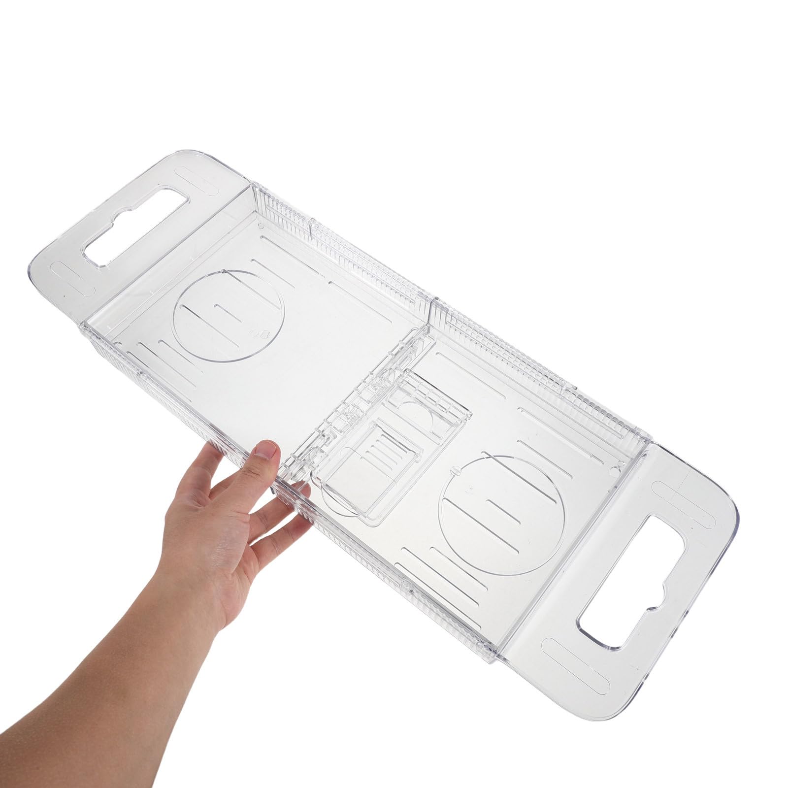 Estante Extensible para bañera: Bandeja Ajustable para bañera, Ideal para el baño, con Capacidad para Vasos, jabones, Juguetes y Otros artículos de baño. Cuenta con una Superficie