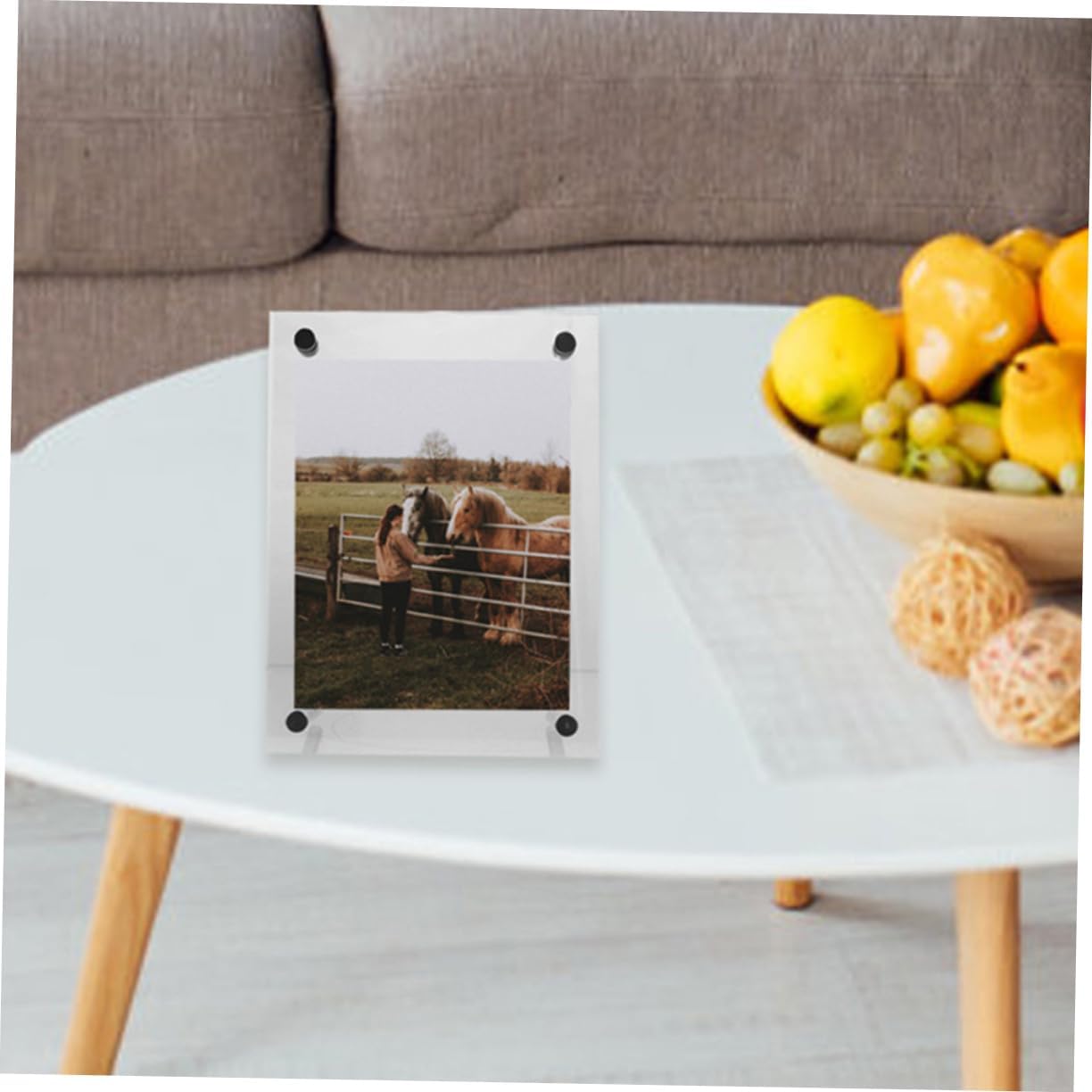 Acrylic Certificate Display Box Gold Frame 2pcs Photo Frame License Stand Office Decor
