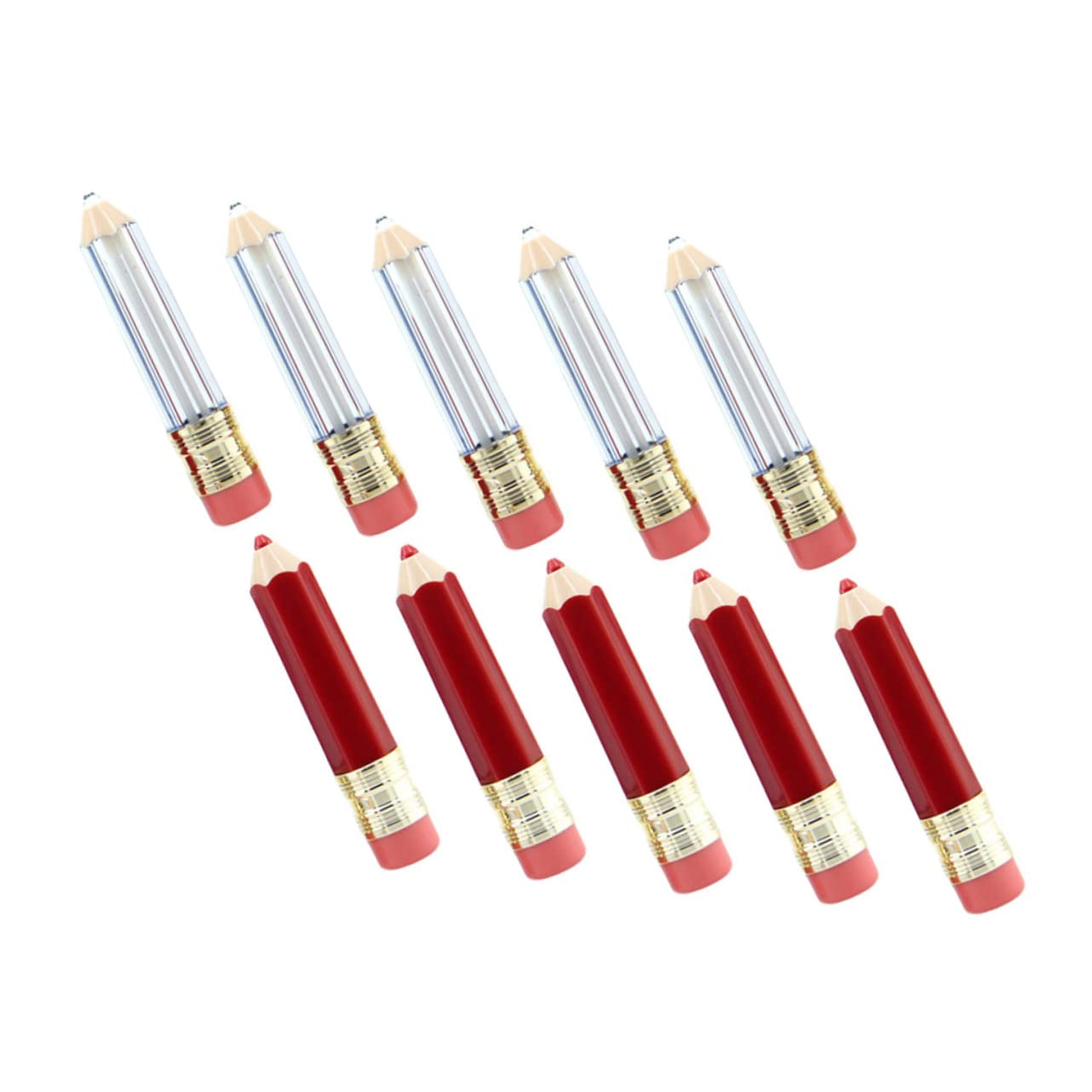 Beavorty 3 Sätze Leere Tube Mit Lippenstift-lippenglasur Lippenstift Set Lipstick Set -kit Lipgloss Glossen Liner Röhren -aufbewahrungsflaschen Plastik 10 Stück * 3