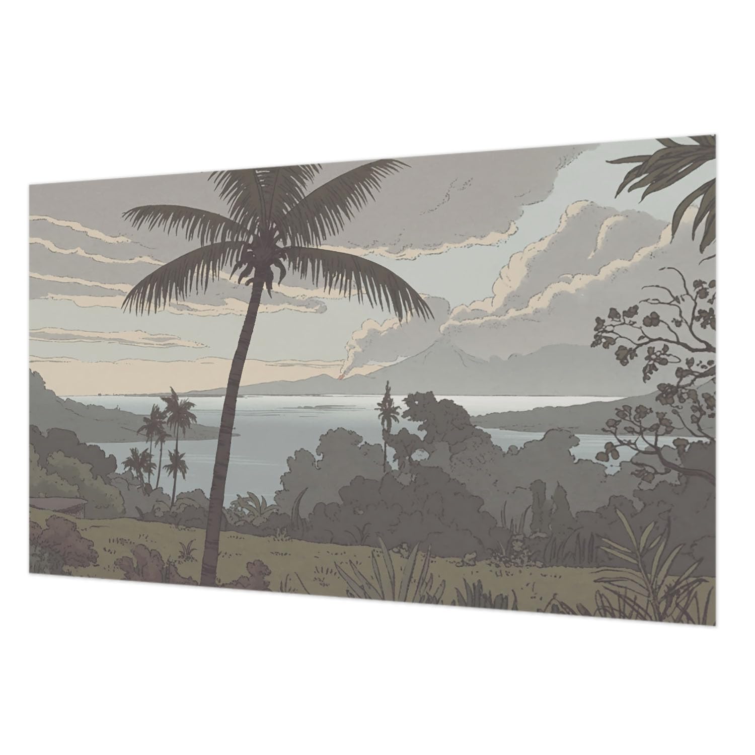 Papier peint intissé de 416x254 cm avec colle incluse pour décoration