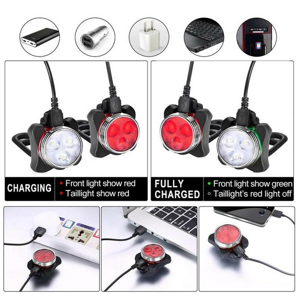 SCRUBY 3 LED rowerowe tylne światło rowerowe z ładowanym przez USB klips rowerowy lampa rowerowa Luz Bicicleta akcesoria rowerowe