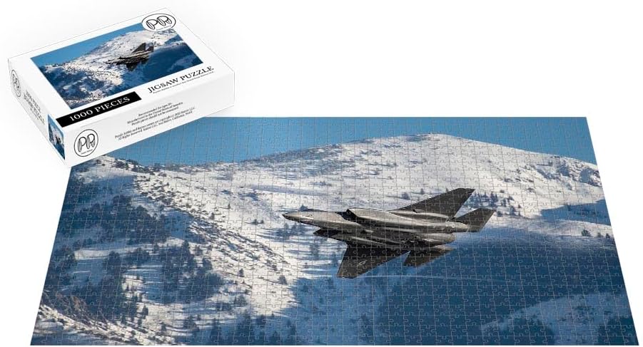 1000 Piece Multicolor Jigsaw Puzzle - F-35 Demo Team Practice Flight at Hill Air Force Base, Utah