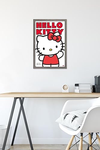 Vista 71 de Trends International Hello Kitty and Friends: Hello - Kitty - Póster de pared de la serie blanca de 34 pulgadas de largo x 22.4 W, paquete de póster