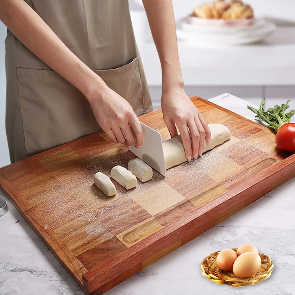 Tabla de Cortar Cocina,Tabla de Cortar Extra Grande para Cocina | Hogar Reversible Sándalo + Madera | Tajadera para Hornear/Pasta/Carne/Alimentos Diversos-Pasta Lovers' Choice Little