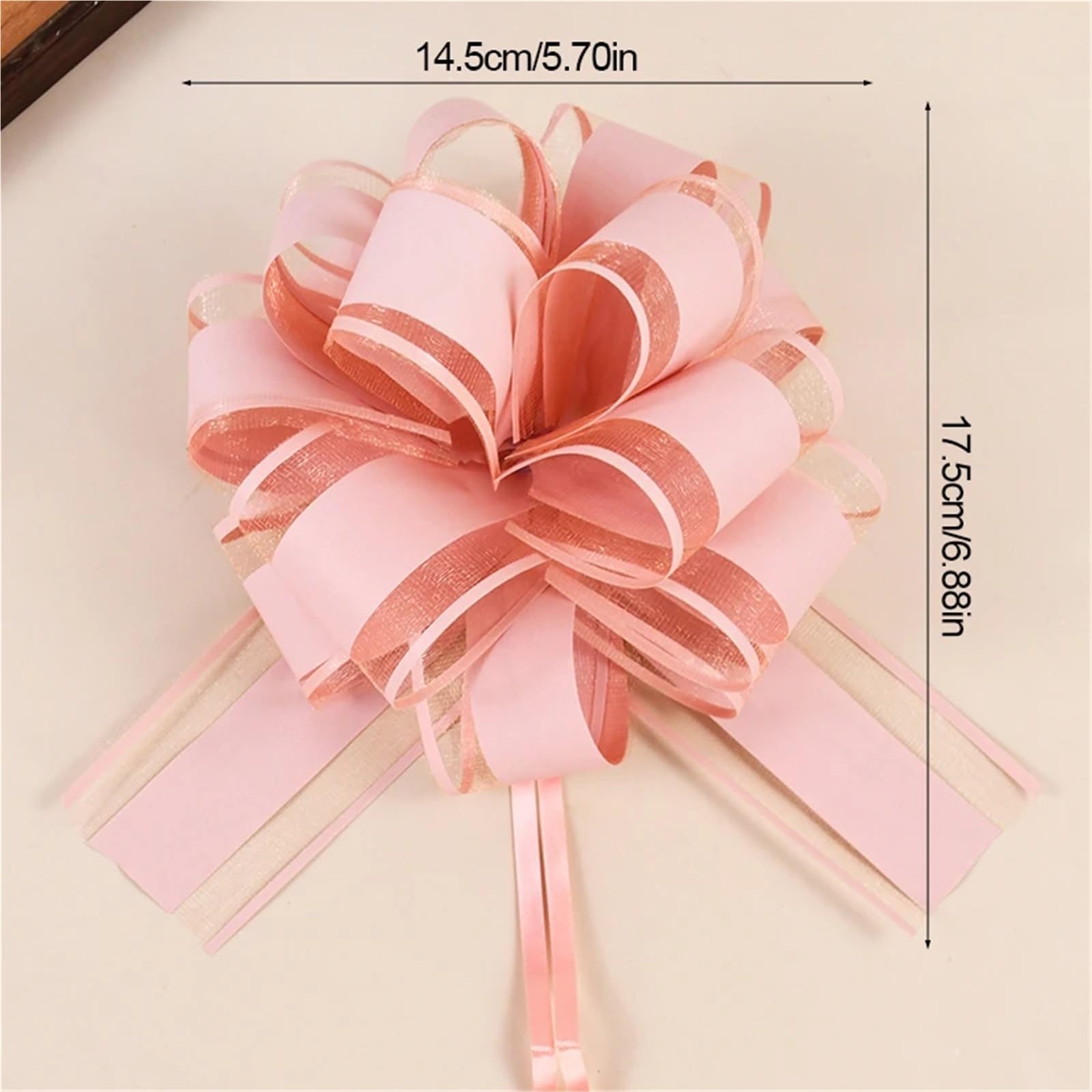 10 Stück weiße Hochzeitsauto-Dekoration | Ribbon Pull Bows Knot Birthday Party Chair Decor Supplies Wrapping DIY CraftsMöbel & Wohnen