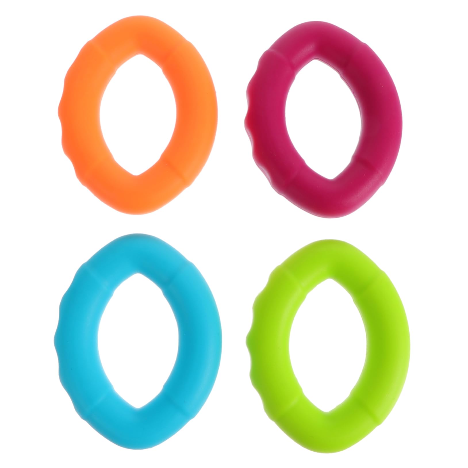 Yardwe 4pezzi Anelli Massaggiante in Silicone Per Rafforzare La Presa Delle Mani Attrezzi Per Esercizi Delle Dita e Dispositivi Per Riabilitazione Delle Mani