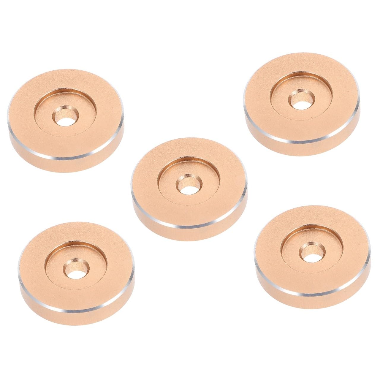 jojofuny 5 Pezzi 45 Accessori Per in Vinile 45 Giri Adattatore Per 7 Pollici in Metallo Adattatore Per Giradischi Migliora La Stabilità Facile Da Usare