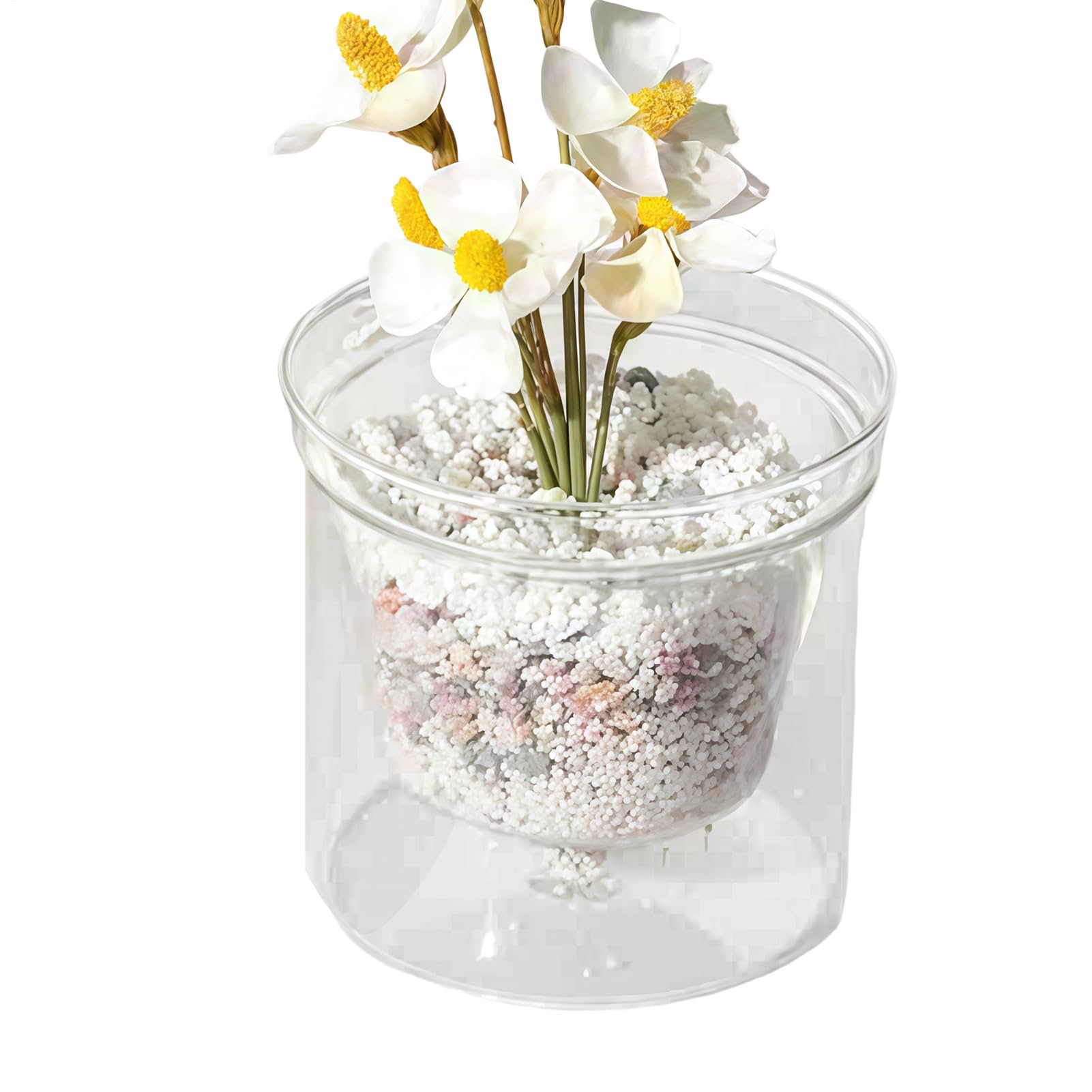 Pot de fleurs pour appartement anti-fuite avec système de rétention d'eau