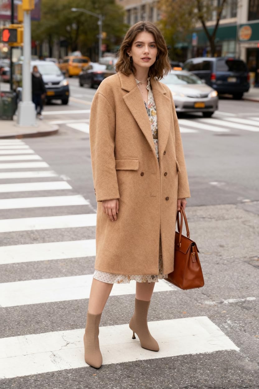 YEOJOU Sock Women's Ankle Boots & Booties Low Heel Comfortable Knit Shoes Fall Winter - Image 2