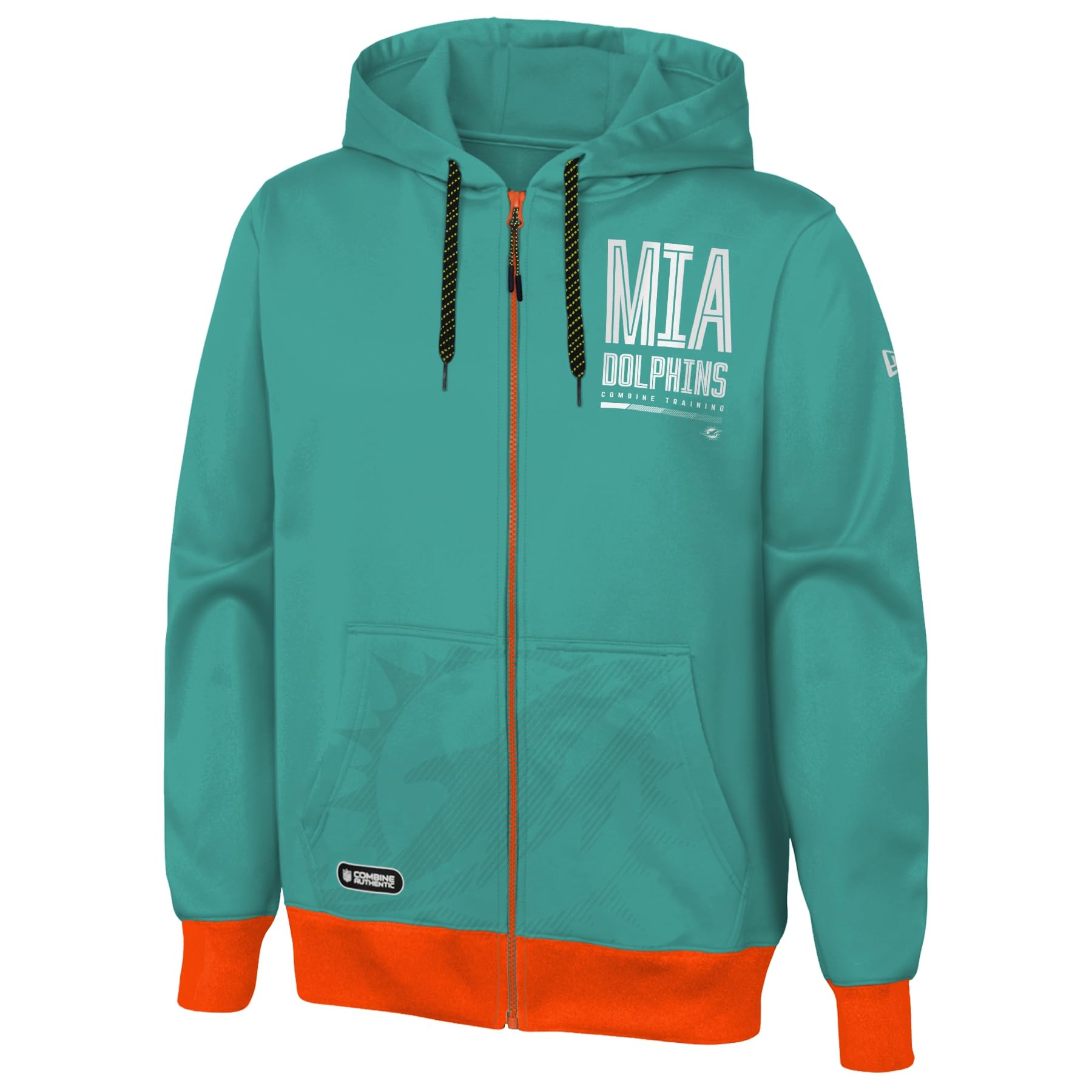 OuterstuffNFL Men's Drop Back Team Colors Full Zip Performance Fleece Hoodie