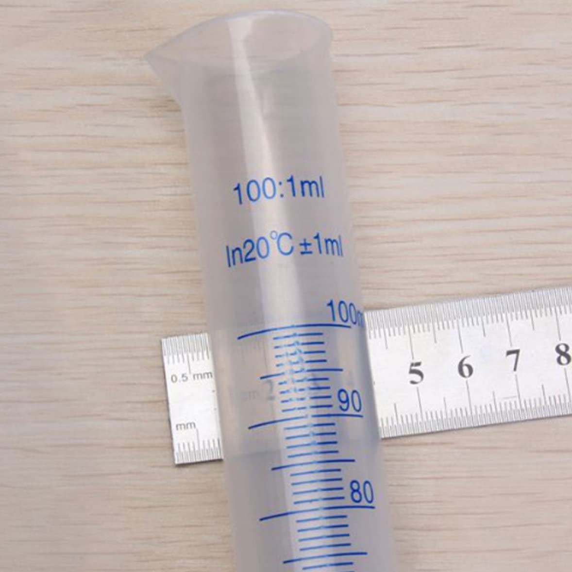 Cilindro Graduato In Plastica Da 100 Ml | Becher Trasparente Per Scienza | Misurazione Precisione | Lab E Cucina | Food Safe - Foto 13