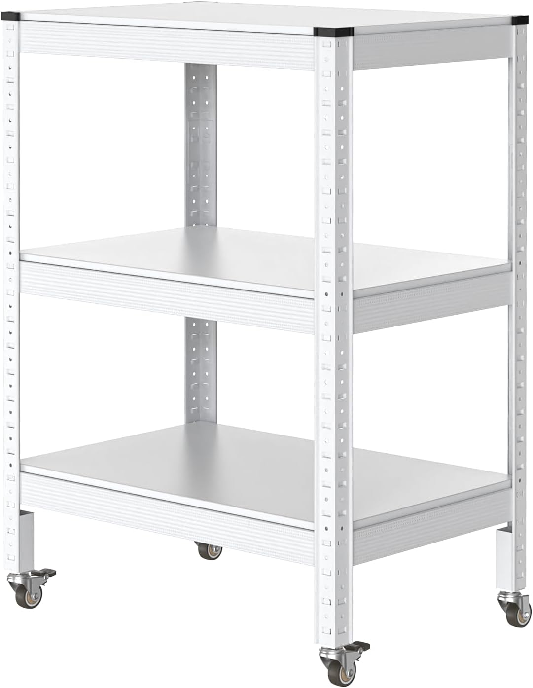 スチールラック 4段 73.1 x 45cm H111.2cm 棚耐荷重50kg キャスター