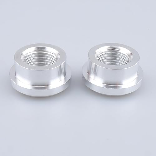 Miniatura 10 de Soldadura femenina de aluminio de 12 NPT de 2 Uds en Bung, 12 "NPT soldable tanque de combustible de montaje