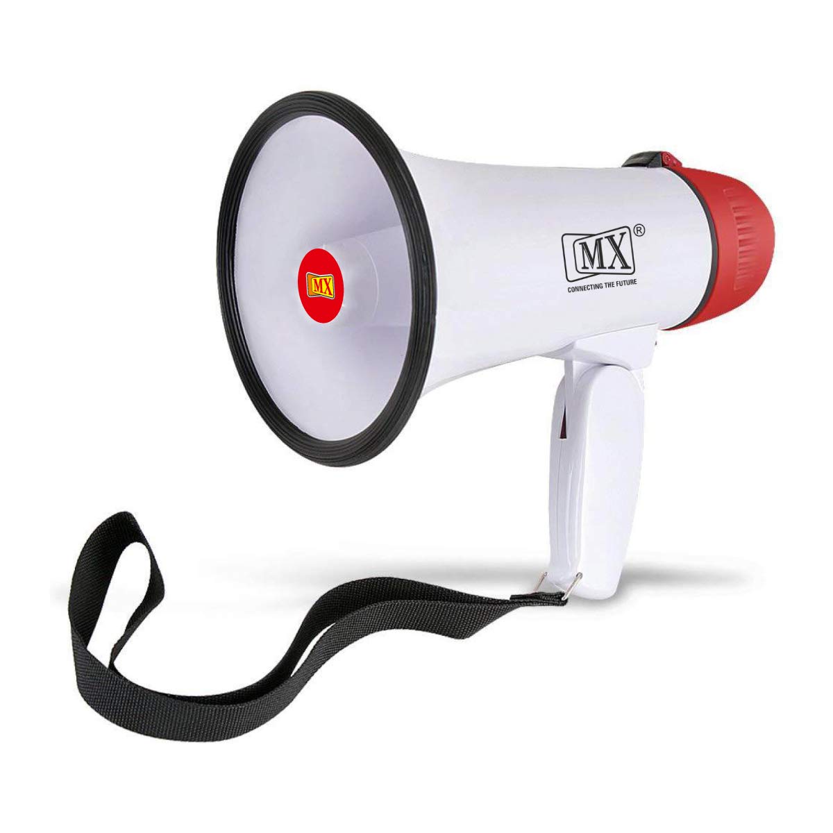MX Handheld Battery Operated Megaphone Siren Alarm, for Indoor, Outdoor PA System (30W)-image-3