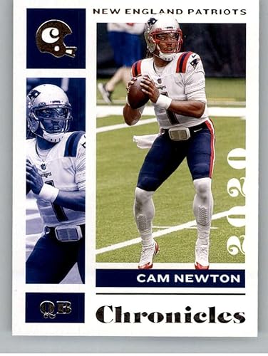 2020 Panini Chronicles Base Chronicles #66 Cam Newton New England Patriots Official NFL Football Trading Card in Raw (NM or Better) Condition