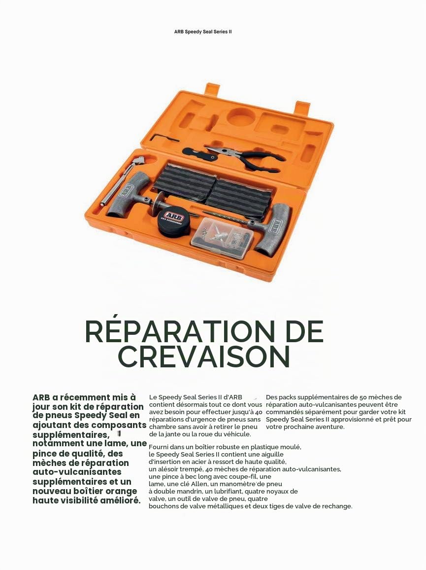 ARB 10000011 Speedy Seal Kit de réparation de Pneu (Universel), 1 Paquet