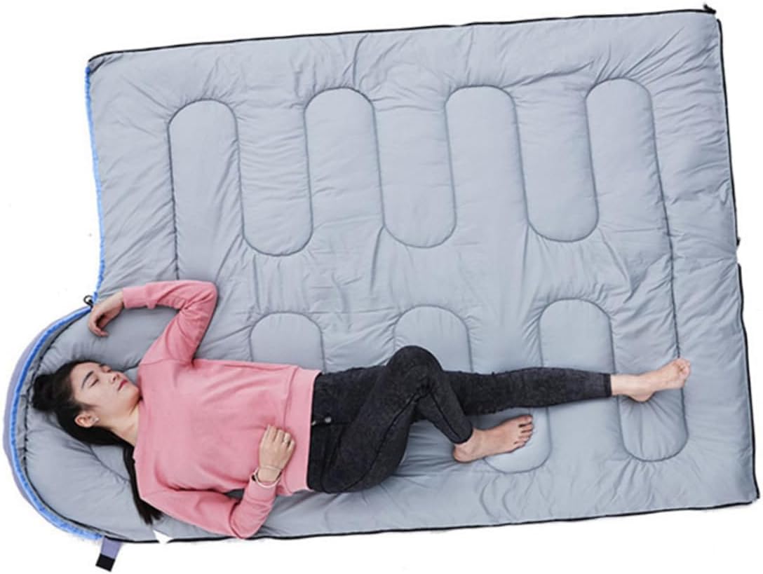 Mikikit Compact Camping Sleeping Bag Lightweight for Adults Warm Pouch Tent Hiking Outdoor