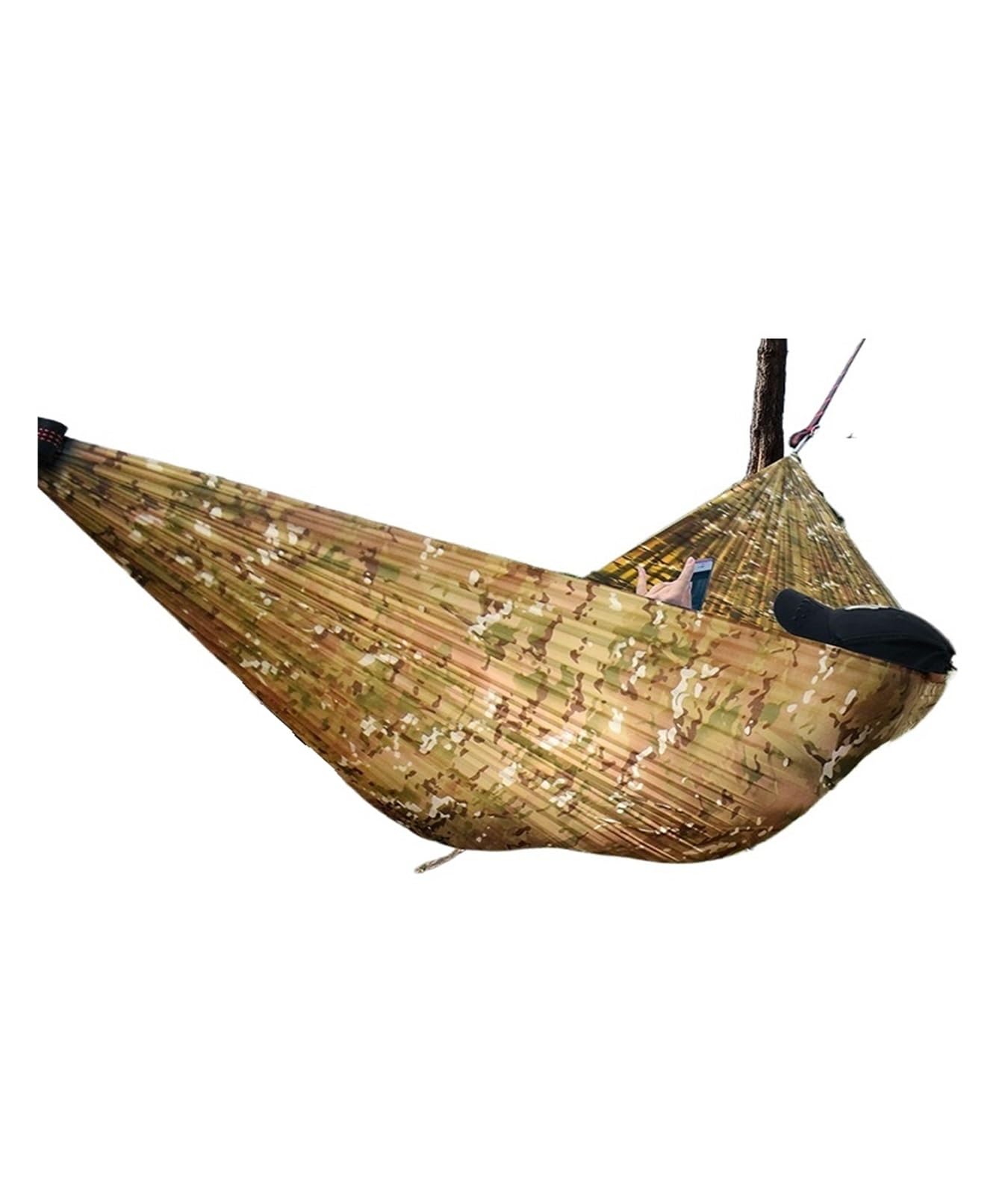 Hammocks, 5Pcs Traveler Parachute Cloth Lightweight Hammock Outdoor Camping Camping Hiking Hammock,for Outside(Camouflage)