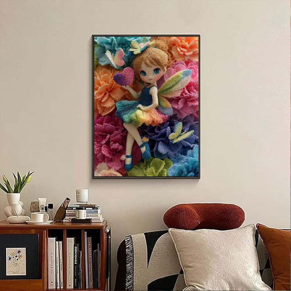 Dziewczyny Kwiaty w Kolorze Diamentowym Malowanie Dorosłych Zestawów, 5D Okrągłe Diamenty Malarstwo Dzieci Malarstwo, Diamant Art Haft Cross Stitch Obrazy, Mozaika Sztuka Do Dekoracji Ściany 70x90cm