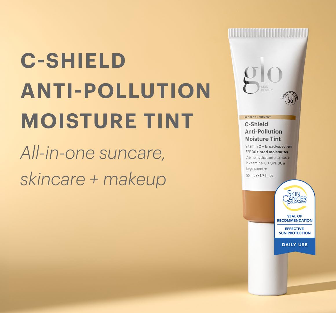 Glo Skin Beauty C-Shield Tinted Moisturizer SPF 30, 5W Medium 1.7oz 5 ywAAAAAAQABAAACAUwAOw==