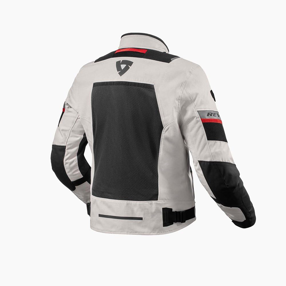Revit Tornado 4 H2O impermeabile Moto Tessile Giacca, argento/nero, L