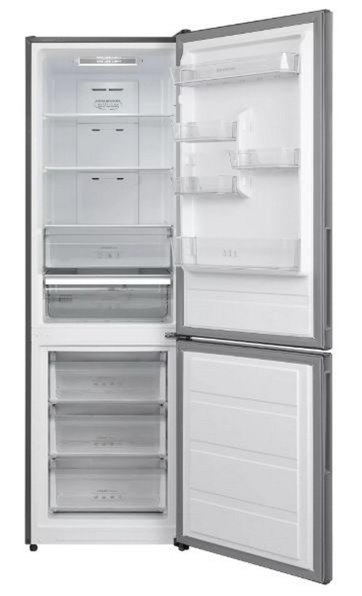 Infiniton Frigorifico CombiFGC-310C88XEE, 310 litri, altezza 188 cm, No Frost Total, Fast Cooling e Fast freezing, LED interno, E, Inox