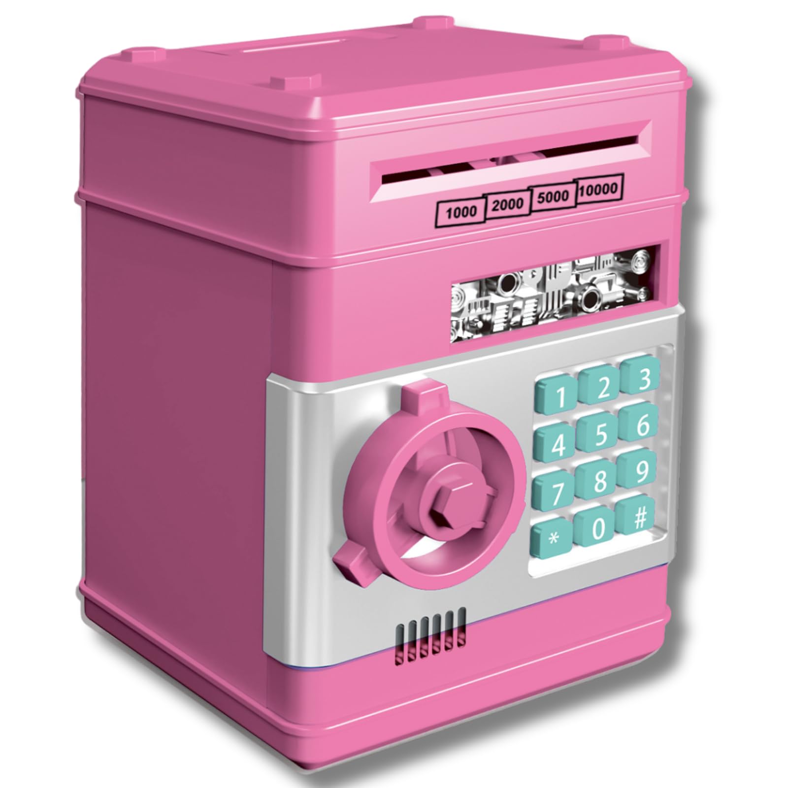 Amazon.co.jp: All Trust 貯金箱 貯金 子供 小銭 ダイヤルロック お札