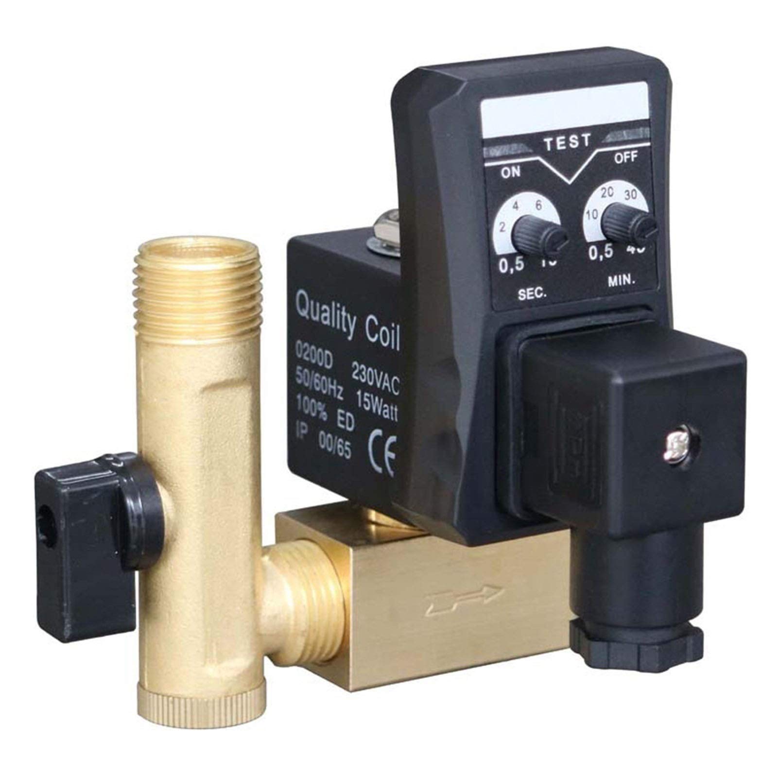 1/2 cala DN15 Automatyczny elektroniczny ociekacz do naczyń 24V 110V 220V 380V typ dzielony zawór spustowy zbiornika sprężonego gazu elektroniczny czasowy (Dc 24V, typ 3)