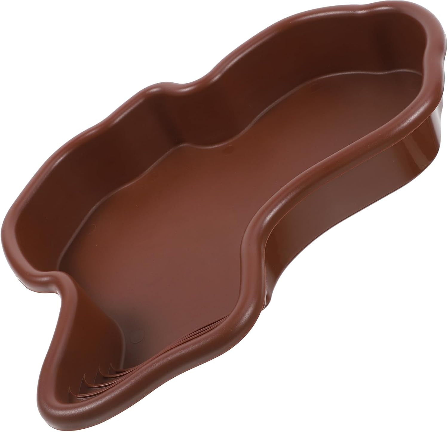 Luxshiny Large Tortoise Bathing Pool Reptile Water Dish Terrarium Bowl for Turtle Habitat Soaking and Frog Pond Use