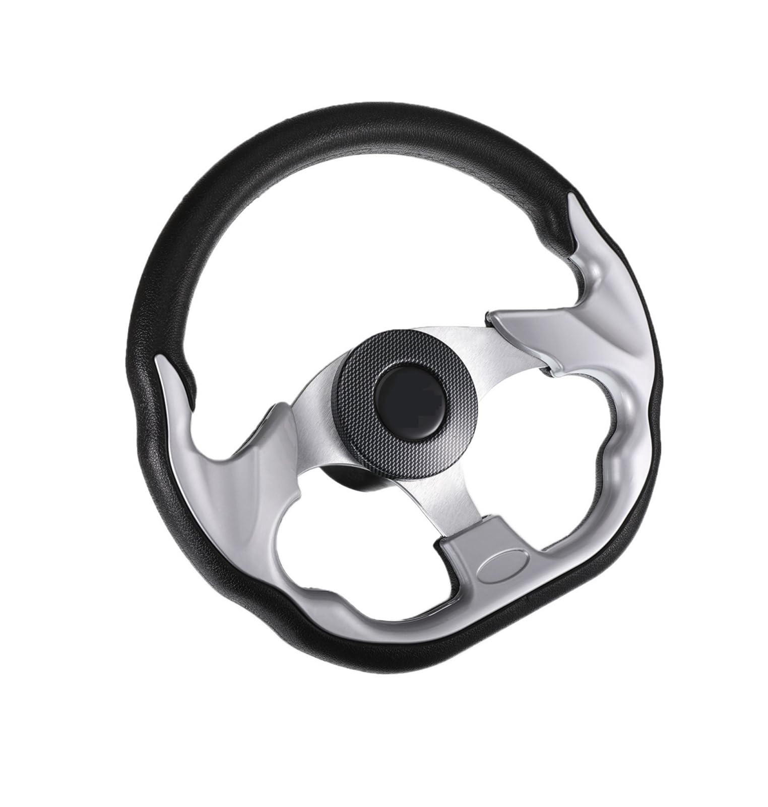 ZGYDNM Ship steering wheel Alloy Boat Steering Wheel Reusable Detachable 3 Spokes PU Foam 3 4-inch Shaft Sailboat Helm Rudder Hardware Accessories Comfortable, TYPE1