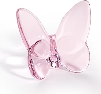 Lioaeust Crystal Butterfly Figurines,Flying Butterfly Figurine Decor Crystal Cut Glass Butterfly Ornament Statue Animal Collectible Home Ornament Decor
