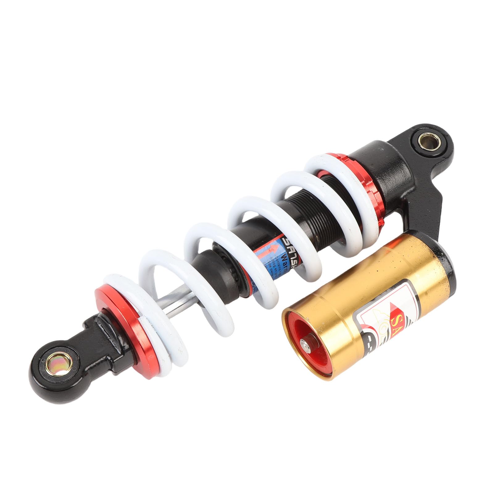 Dilwe 250mm Regulowany Amortyzator Motocyklowy Amortyzator Zawieszenia Sprężynowego ze Stopu Aluminium 10mm Otwór Montażowy Regulowane Tłumienie dla Quada ATV Motor Terenowy Gokart Skuter