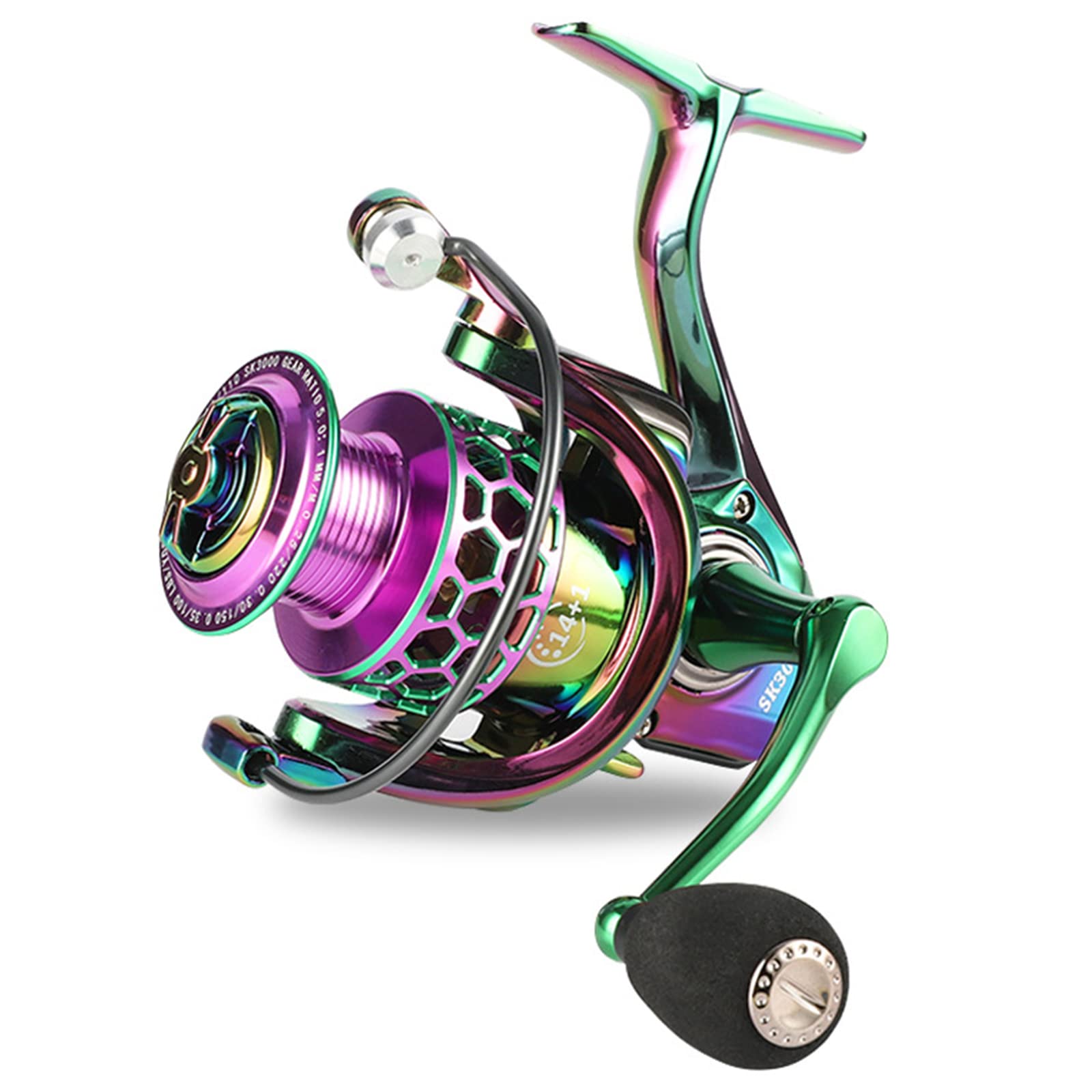 Amazon.com : Fishing Reel, 14+1 Stainless Steel Ball Bearings, 5.0:1 High Speed Gear Ratio, Ultra Smooth Powerful Spinning Reels with CNC Line Management Graphite Frame for Freshwater : Sports & Outdoors Amazon.com : Fishing Reel, 14+1 Stainless Steel Ball Bearings, 5.0:1 High Speed Gear Ratio, Ultra Smooth Powerful Spinning Reels with CNC Line Management Graphite Frame for Freshwater : Sports & Outdoors