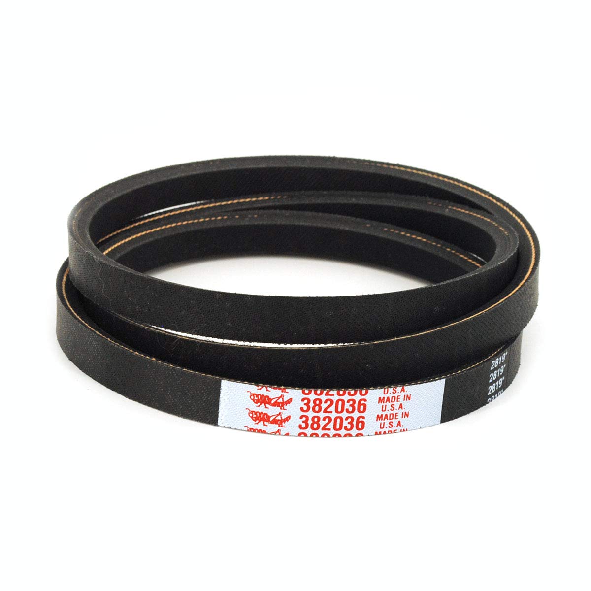 Grasshopper Lawn Mower MaxLife Belt, Designed to Specific Material, Dimensions, Shape, Construction and Pliability Standards That Ensure Superior Performance and Long Life, OEM Replacement Part 382036
