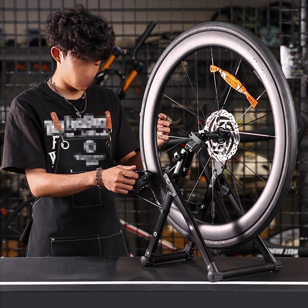 Soporte para Equilibrado De Ruedas Y Reparación De Llantas, Soporte De Alineación De Ruedas De Bicicleta, Adecuado para Ruedas De 12 A 29 Pulgadas