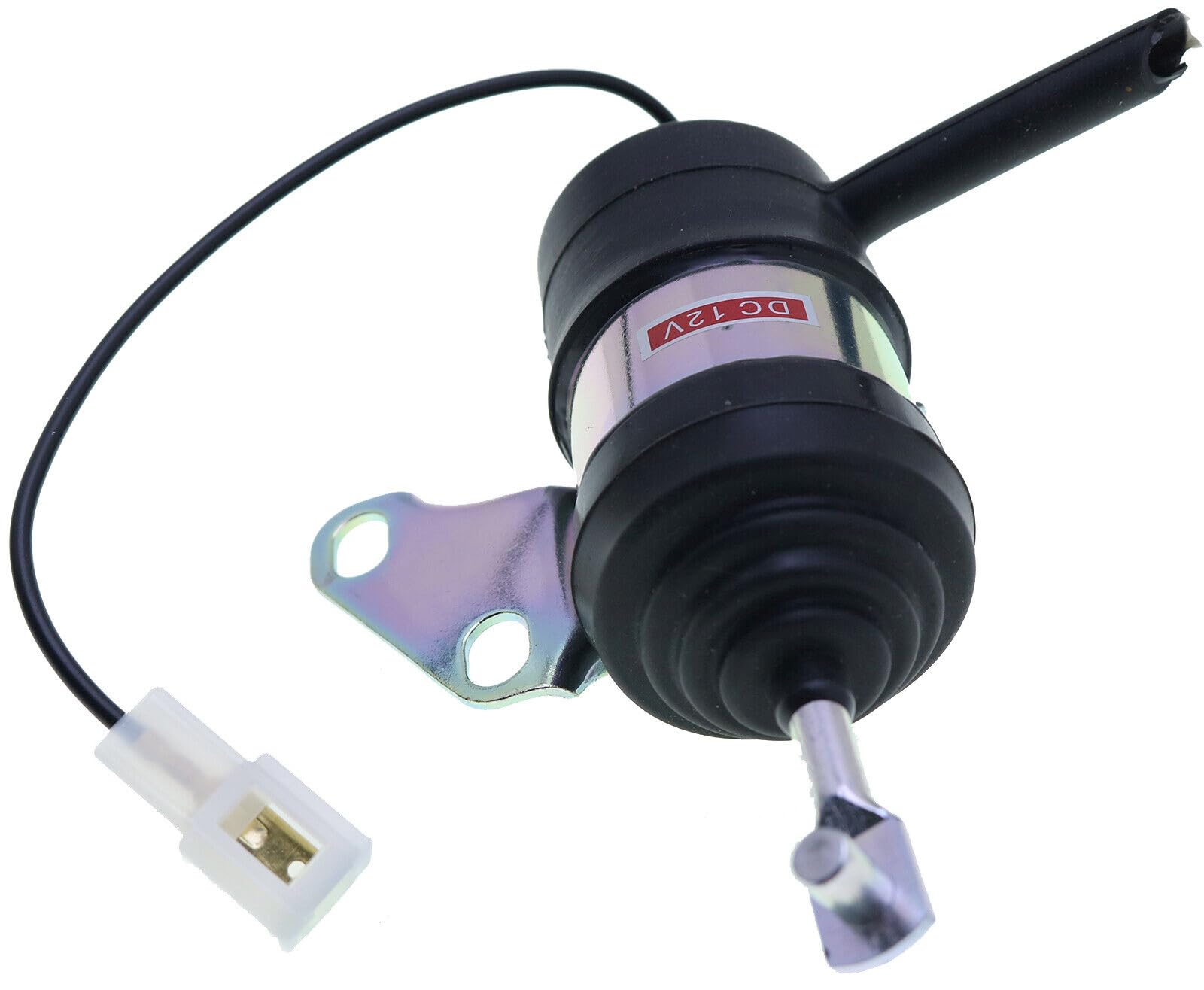 Solarhome Solenoide de apagado de combustible 16851-60010 para cortacésped Kubota B7410D BX1500D BX1800D BX1830D BX2230D ZD18 ZD21 ZD221 ZD323 D722 Motor 12V