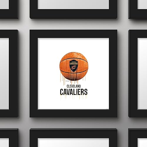 Miniatura 2 de Trends International Gallery Pops NBA Cleveland Cavaliers - Póster de pared de baloncesto por goteo, 12.00 x 12.00 pulgadas, versión de marco negro