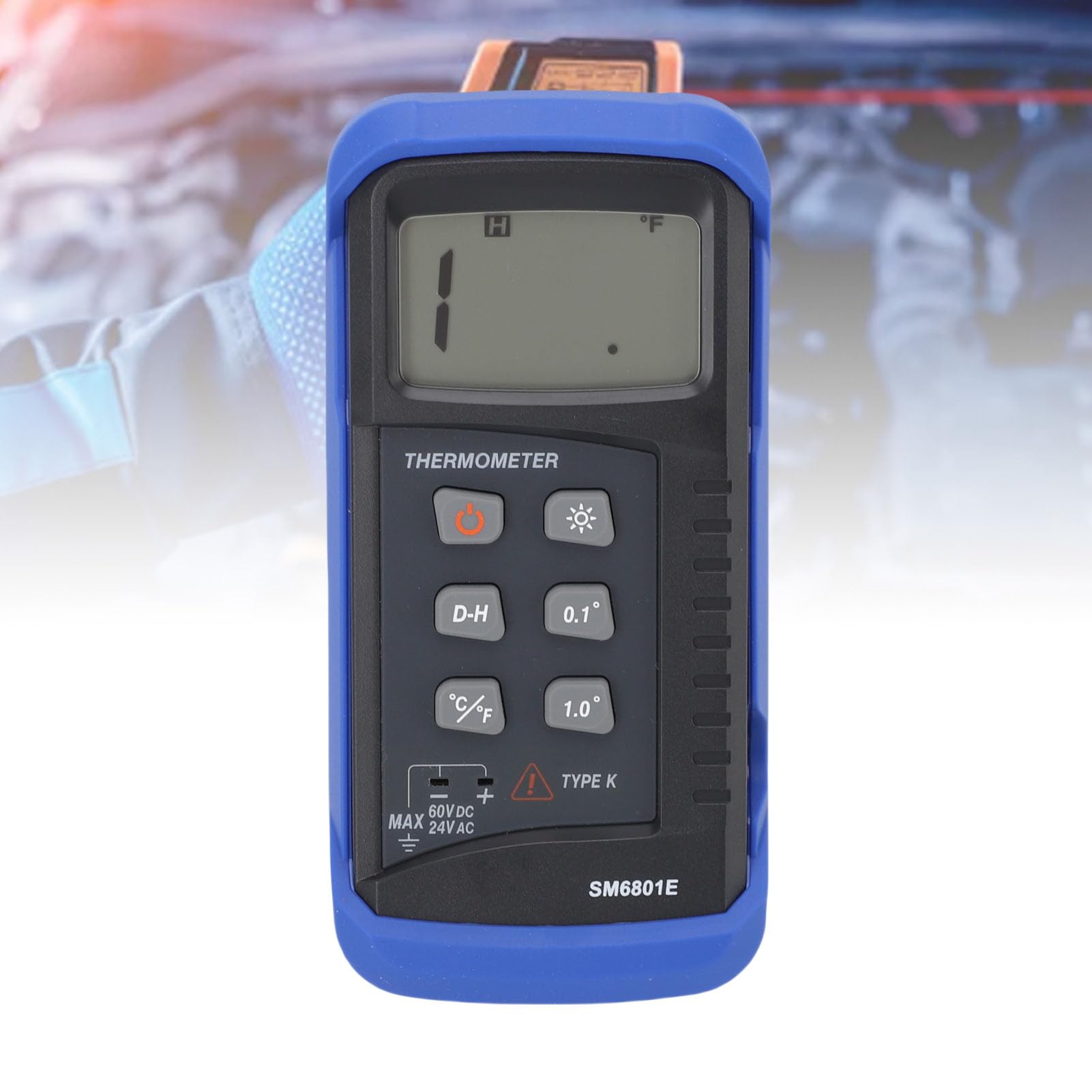 Medidor de Temperatura Digital Probador de Termopar de Alta Precisión para Medición Precisa Media Sólida de Gas de Líquido