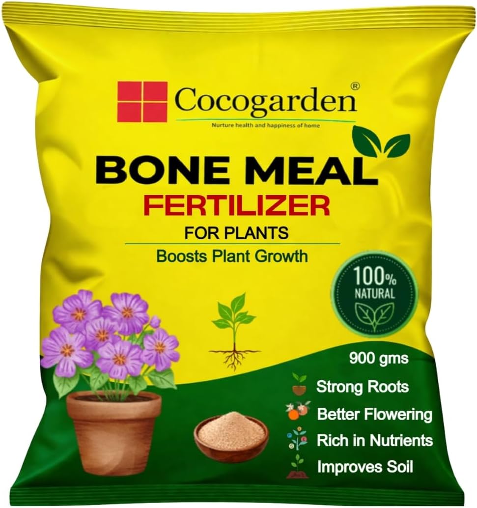 Cocogarden Organic Steamed Bone Meal Fertilizer 900 gms | Boosts Flowering, Fruiting & Root Growth | 100% Natural Phosphorus & Calcium Rich Plant Food | Ideal for Vegetables, Fruits & Flowering Plants