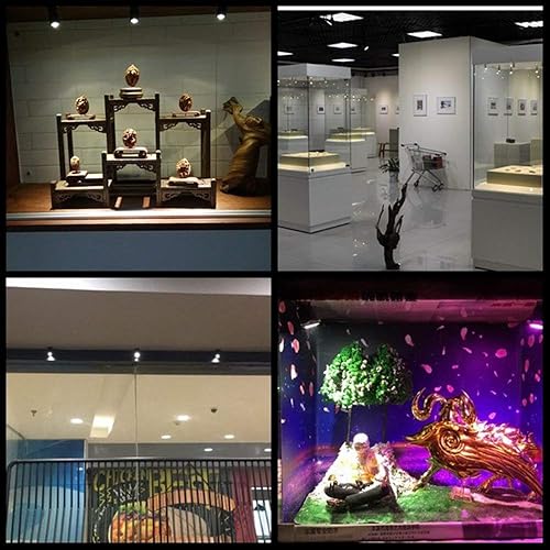 Miniatura 3 de 1.5w LED blanco mini luz montada en superficie gabinete lámpara proyector ac85-265v (paquete 4, blanco cálido 3000k)