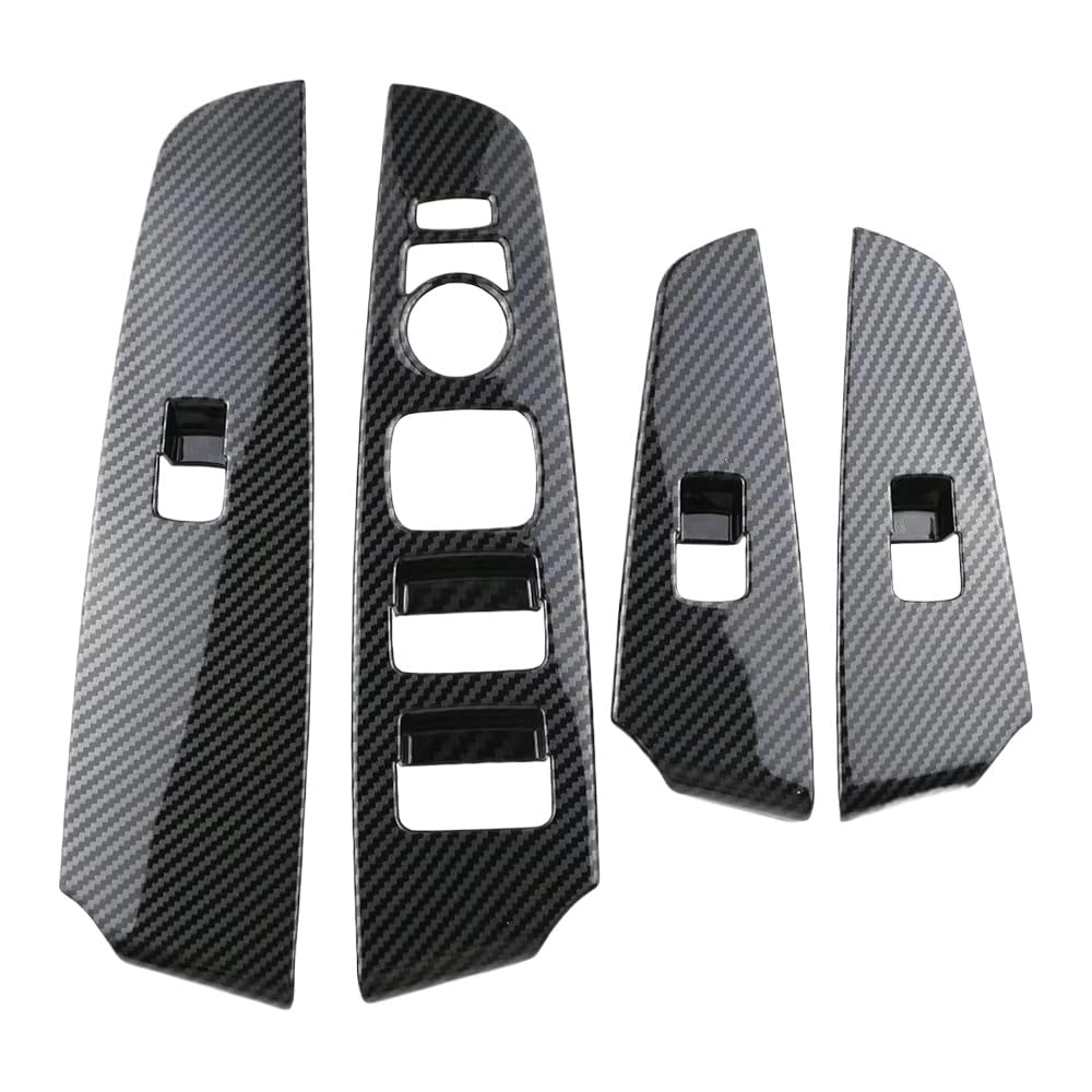 Window Control Panel Cover for Kia for Morning 2021-2023 for Picanto 2019-2023 LHD Door Armrest Window Lift Button Panel Cover Sticker 4Pcs
