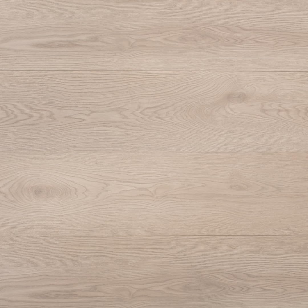 Laminate Flooring Durable 8mm Thick Planks – Modern Wood Effects, Easy Click Fit, Water-Resistant Laminate – Ideal for Living Room, Bedroom & Hallway Floors - 1.92m² Coverage Per Pack (Light Ash)