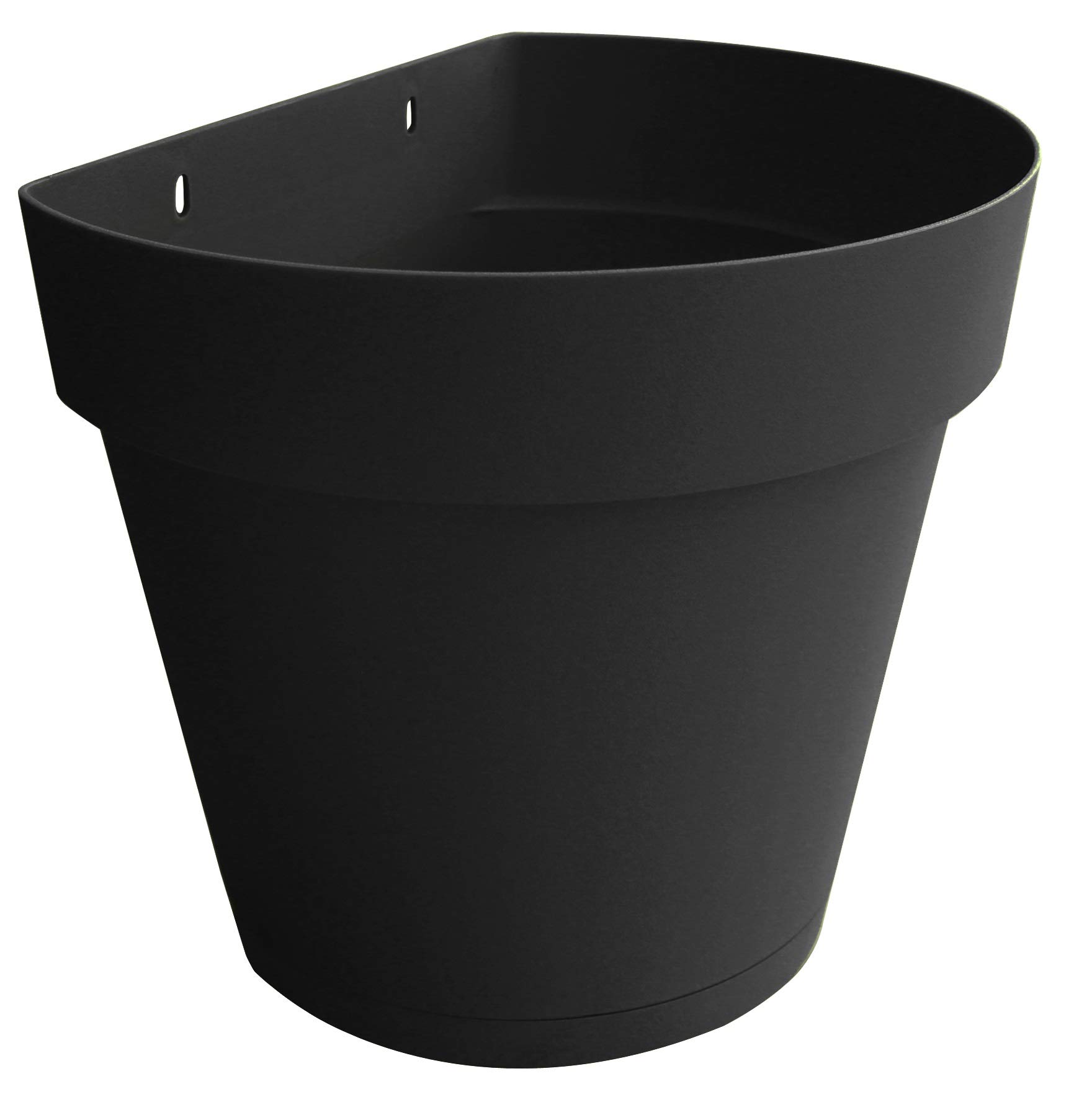 TABOR TOOLS Vaso da parete in plastica per fiori verticali da giardino soggiorno o cucina erbe con piattino altezza 216 cm 8.5