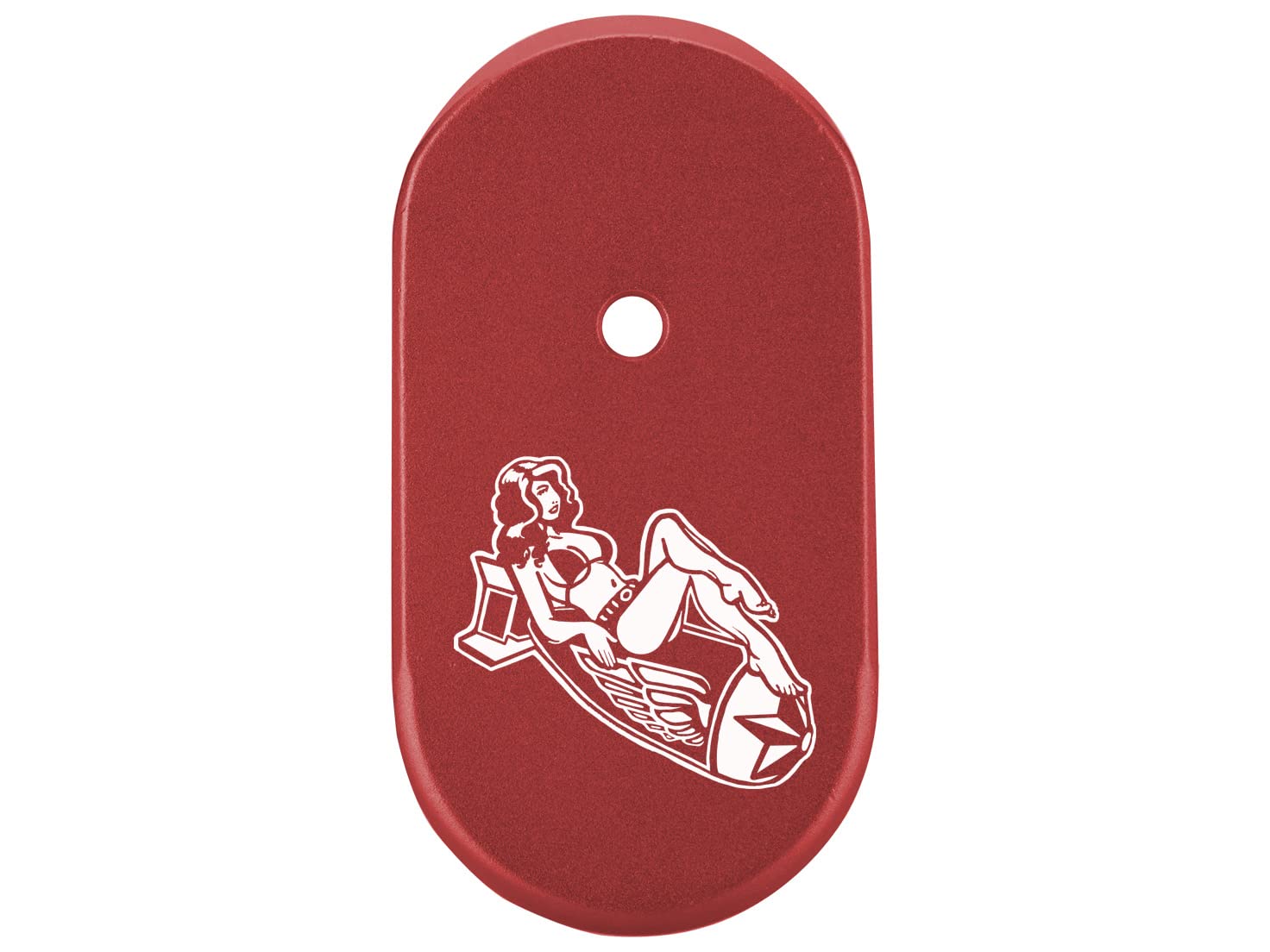 NDZ Performance Magazine Base Plate Finger Extension for Smith & Wesson CSX 9mm 10 Round, Laser Engraved Anodized Aluminum in Black - Choose Image