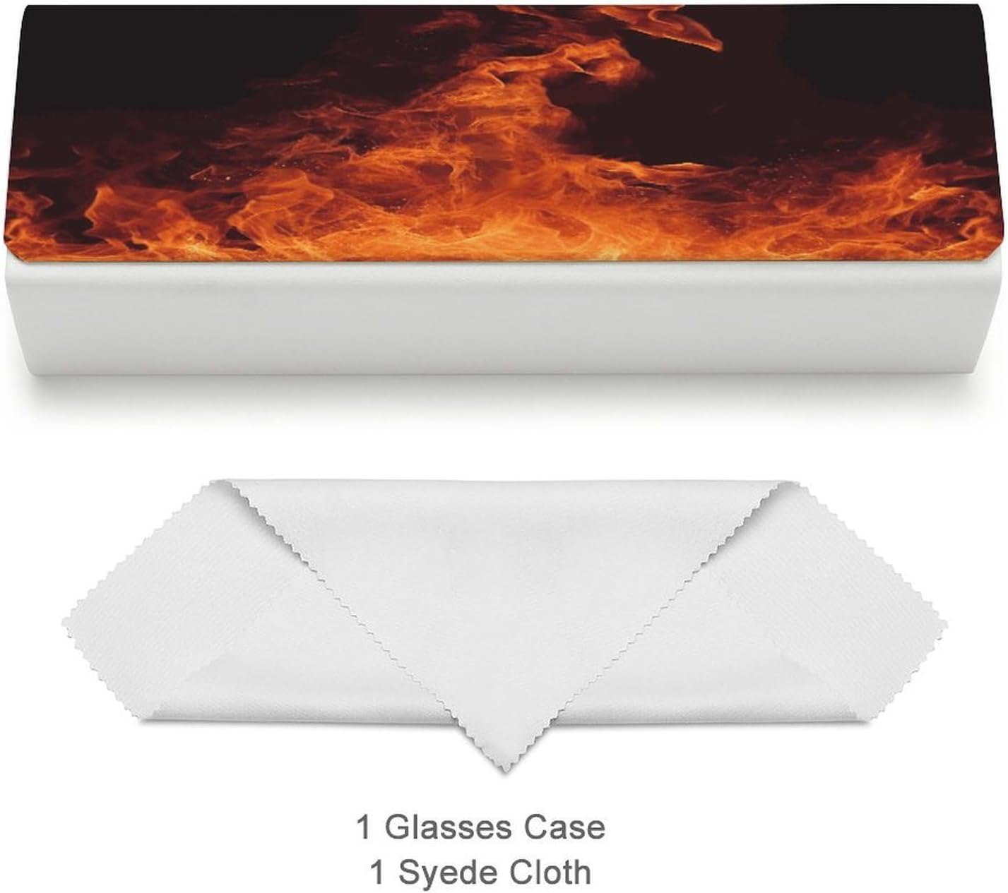 Leather Hard Shell Glasses Case, Portable Travel Sunglasses Case image 3