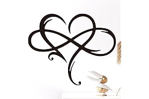 Infinity Heart Wall Decor - Unique Metal Art For Home Decor