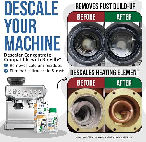 Miniatura 2 de Solución de descalcificación compatible con Breville. Botella de solución descalcificadora. El kit de descalcificación elimina la cal para un café