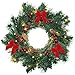 rubfac Red Velvet Christmas Bows 5 X 7 Inches 16 Pack for Christmas Wreath Christmas Tree Garland Window Large Gifts Indoor Outdoor Holiday Decorations