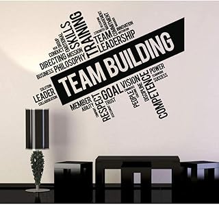 Winylowe naklejki ścienne zespół motywacyjne slogan naklejki materiały biurowe dekoracyjna sztuka mural naklejki 78 x 57 cm